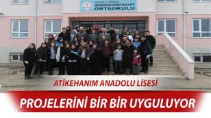 Atikehanim Anadolu Lisesi Sosyal Projelerini Bir Bir Uyguluyor