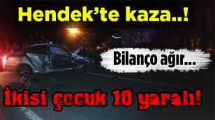 Aynı Kavşakta Yine Kaza 10 Yaralı