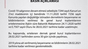 Kongreler İçin Bakanlık Kararı