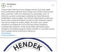 Hendekspor Lig'in Ertelenmesine tepki gösterdi