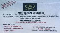 Erbakan Karasu’da Yad Edilecek