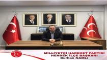 Namlı'dan Kandil mesajı