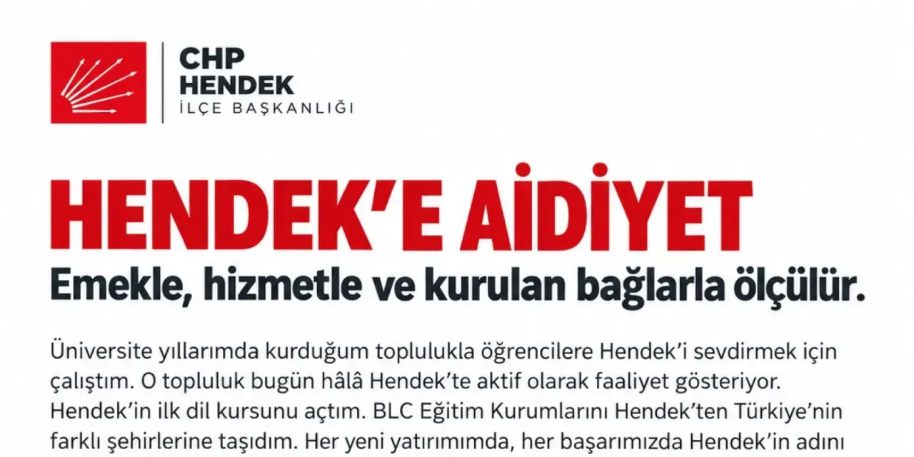 Balcıoğlu; aidiyet, yalnızca doğum yeriyle değil; emekle, hizmetle ve kurulan bağlarla ölçülür